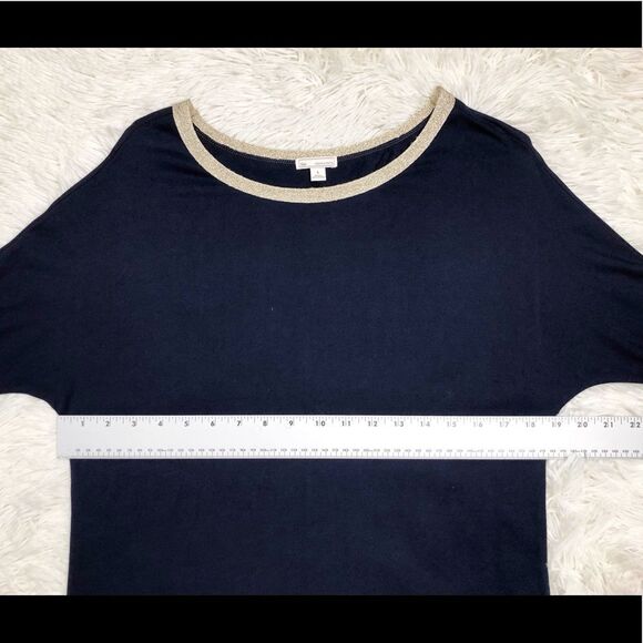 Gap Navy Blue Dolman Sleeve Top Small - Picture 4 of 7